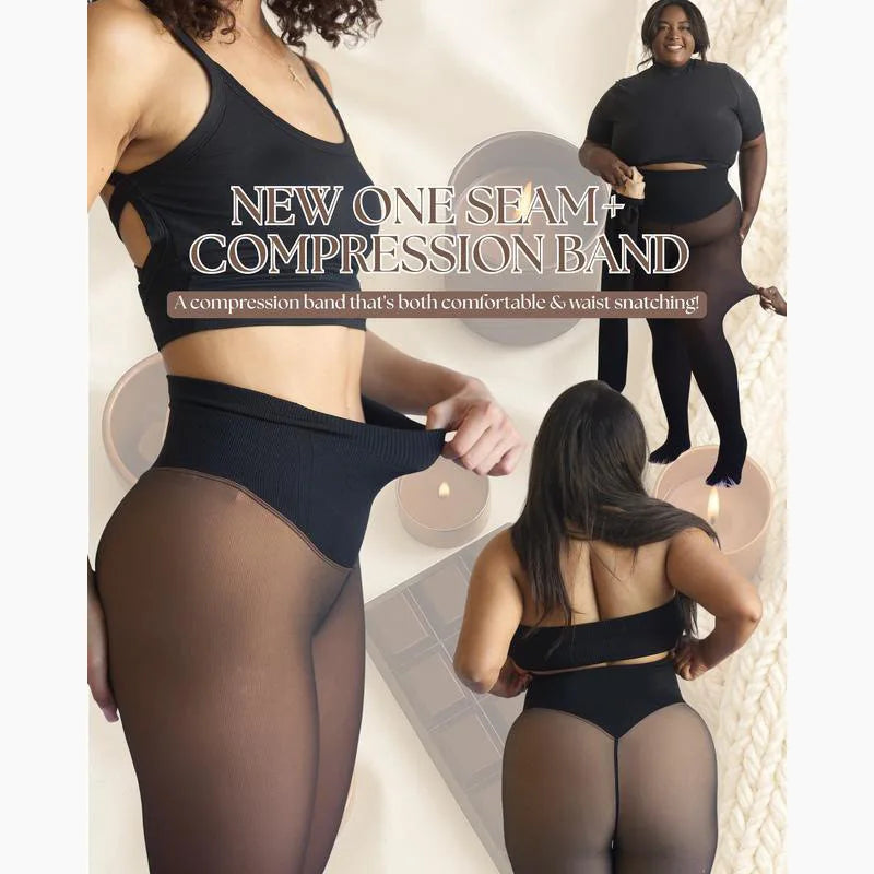 Thermal Base Layer Pants with Leather Effect – Winter