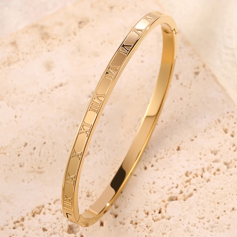 ZAKOL 5/1pcs Sparkling Zirconia Inlaid Stainless Steel Bracelet